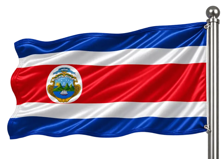 costa rica flag front